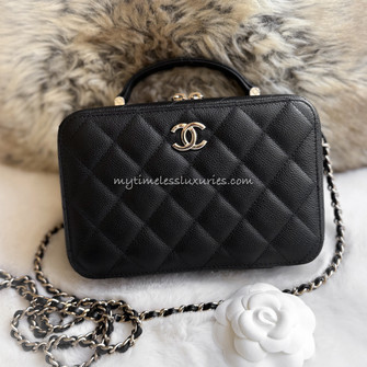 CHANEL 22P Black Caviar 'Suit Your Case' Vanity *New - Timeless Luxuries