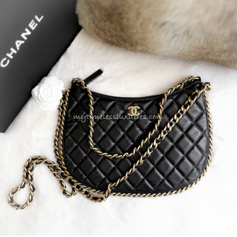 CHANEL 23B Chain Around Hobo GHW *New - Timeless Luxuries