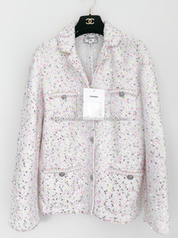CHANEL 24P Sequin Embellished Knit Jacket *New Timeless Luxuries