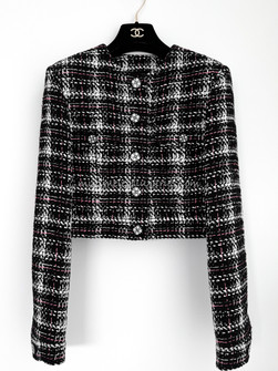 アウターその他 KIRSH Cropped tweed jacket KA black FKPWCJA502M Bouclé Tweed Cropped Jacket - Black – Neda Store