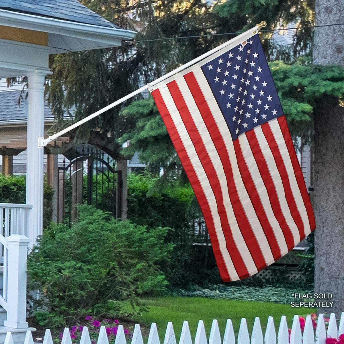 Eagle With American Flag Aluminum Wind Spinner Ready to 