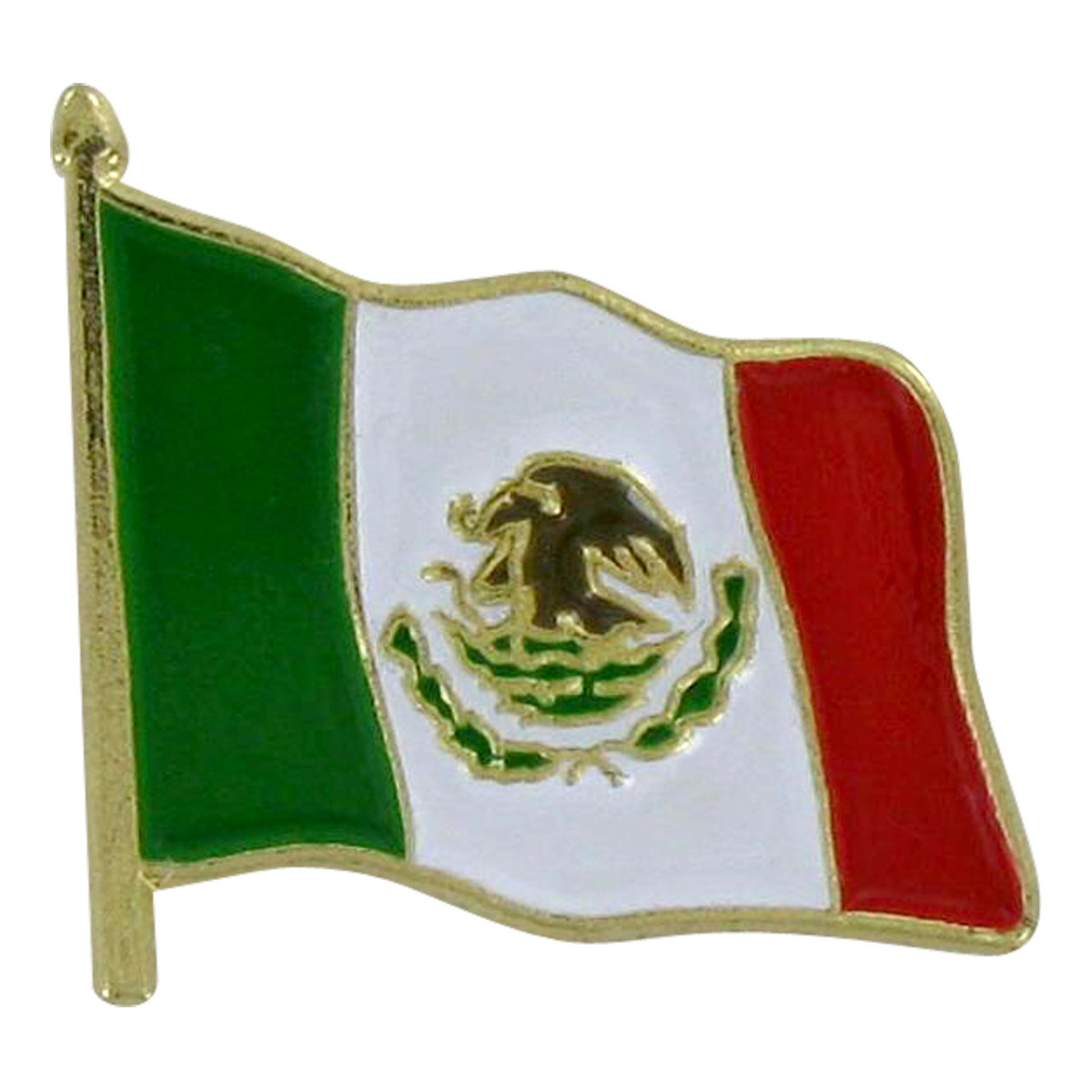 Waving Mexico Flag Lapel Pin