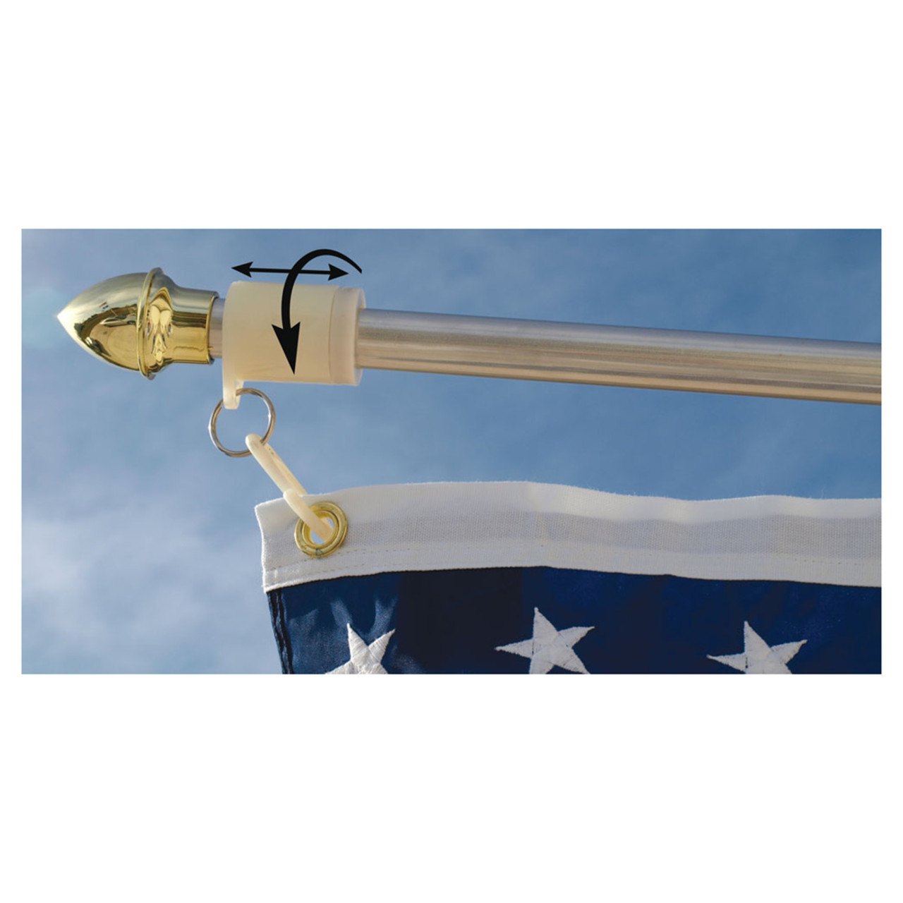 Never Furl Flag Pole Kit