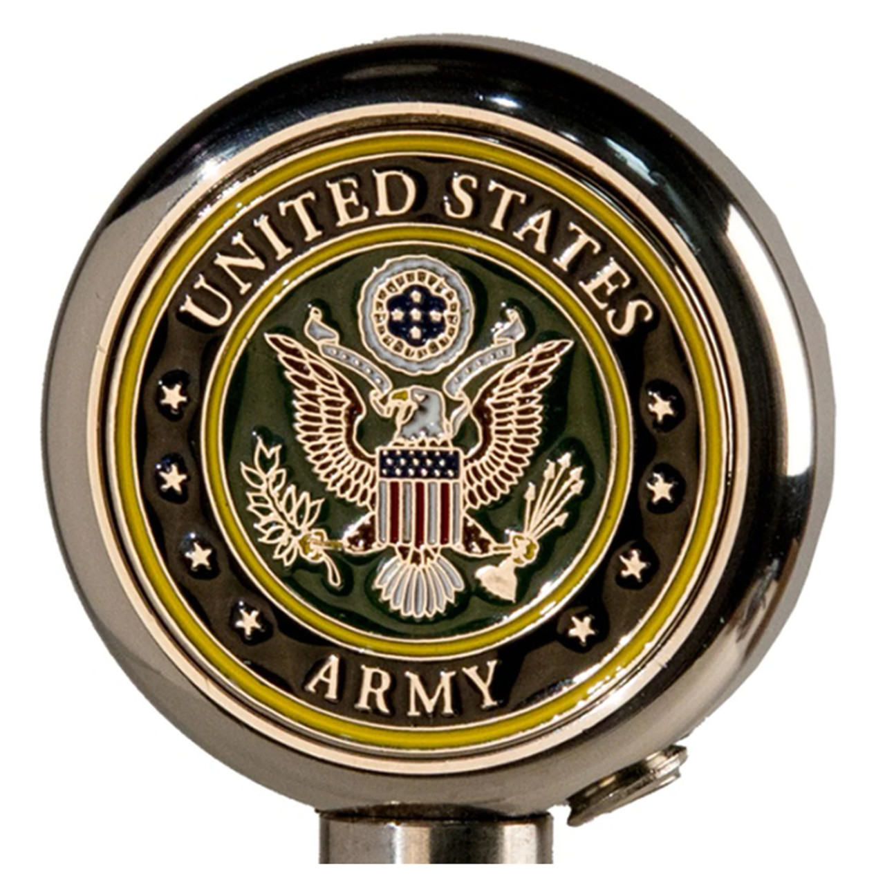 Motorcycle Flag Pole Decorative Topper - Army