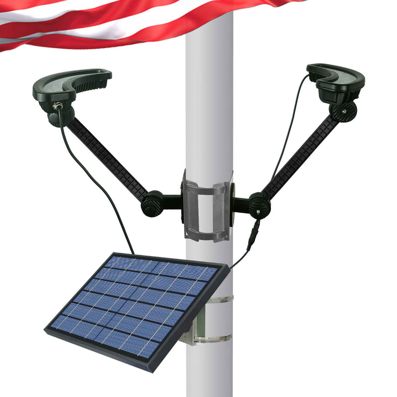 360 cree powered deals commercial flagpole solar light