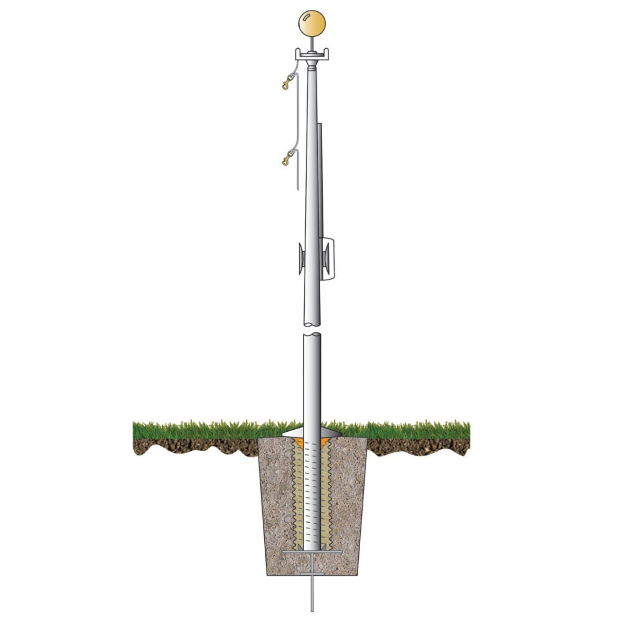 Model ec30 deals flagpole