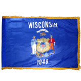 Wisconsin Flag 4 x 6 Feet Nylon Flag