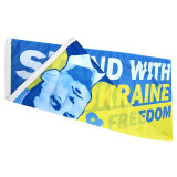 Ukraine Flag 3ft x 5ft Super Knit Polyester - President Zelensky