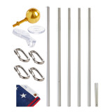 Super Tough Swivel Sectional 13ft to 21ft Flag Pole - US Made