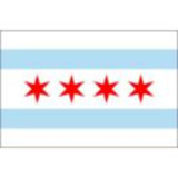 Chicago City Flag 3ft x 5ft Nylon