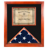 Kennedy Cherry Flag and Certificate Display Case for 3' x 5' Flag