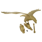 Outdoor Gold Flagpole Eagle - 10in Tall with 24in Wingspan