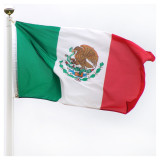 Mexico  flag 3ft x 5ft Super Knit Polyester