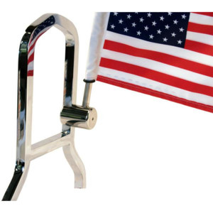 USA Motorcycle Flag with Sissybar or Trunk Style Pole