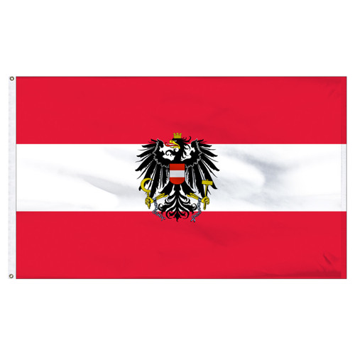 Austria 3ft x 5ft Nylon Flag with Eagle