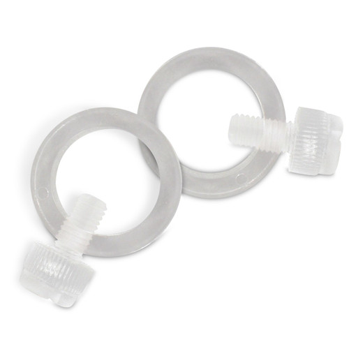 Clear Plastic E-Z Mount Flag Rings - 3/4" - Pair Clear Plastic E-Z Mount Flag Rings - 3/4" - Pair