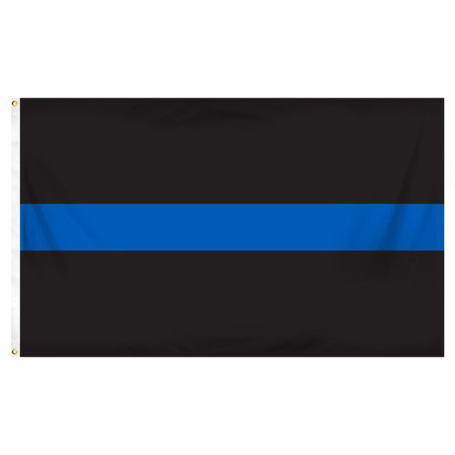 Thin Blue Line American Flag - 3 by 5 Foot Flag with Grommets - Thin Blue  Line Shop