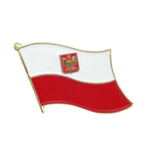 Pins rectangle : Drapeau Pologne