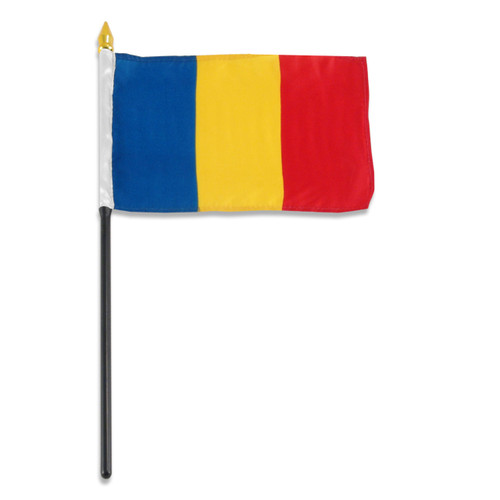 Romania 4in x 6in Polyester Flag