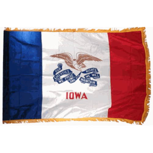 Iowa Flag 4ft x 6ft Nylon Indoor