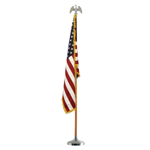 Super Tough Silver Indoor Flagpole Kit
