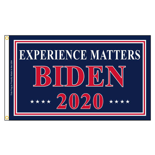 3ft x 5ft Nylon Biden 2020 Flag Experience Matters - US Made