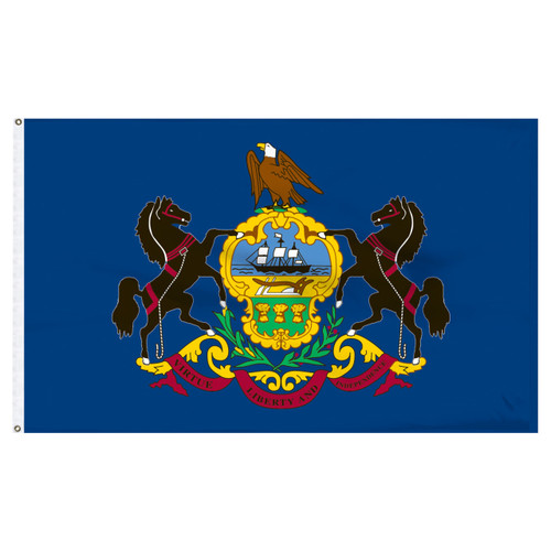 Pennsylvania Flag 3' x 5' Nylon