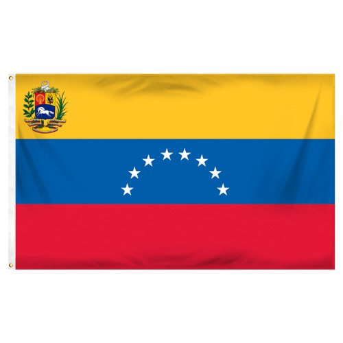 Venezuela 3' x 5' Poly Flag With Seal