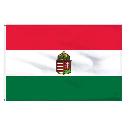Hungary 4' x 6' Nylon Flag With Seal