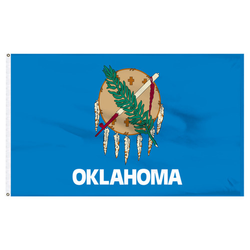 Super Tough Oklahoma Nylon Flag 3ft x 5ft