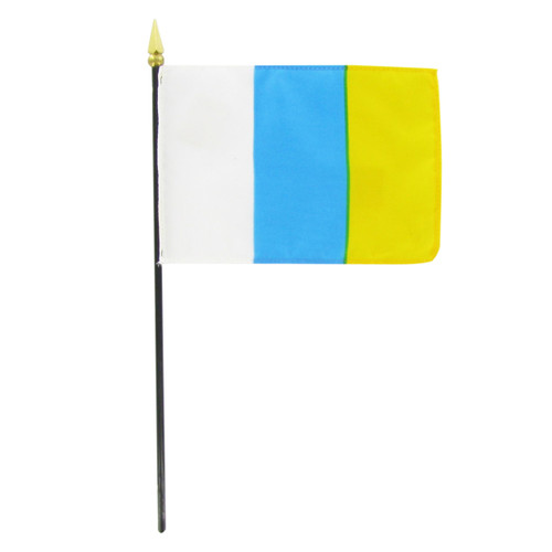 Canary Islands 4" x 6" Stick Flag
