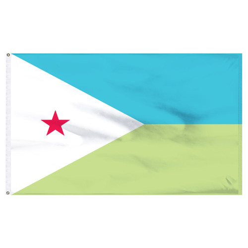 Djibouti 5' x 8' Nylon Flag