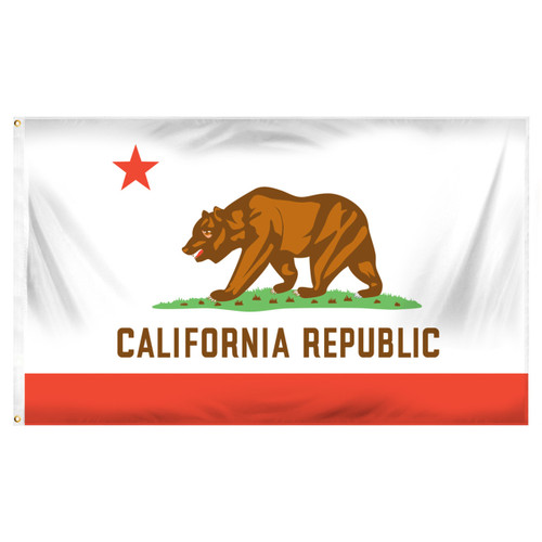 3ft x 5ft California Flag - Printed Polyester