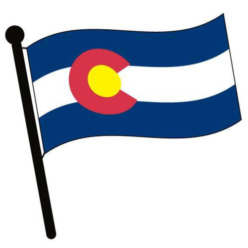 Colorado Waving Flag Clip Art - Downloadable Image