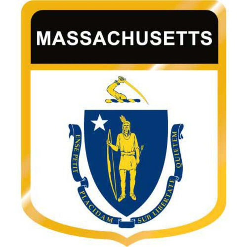 Massachusetts Flag Crest Clip Art - Downloadable Image