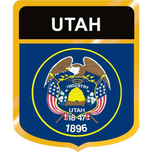 Utah Flag Crest Clip Art - Downloadable Image