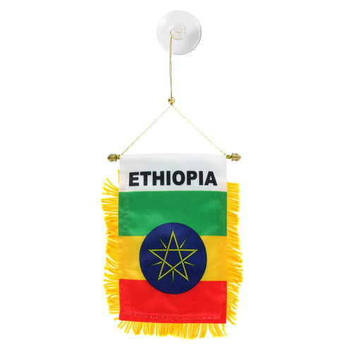 Ethiopia Mini Window Banner - 4in x 6in