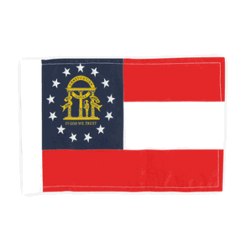 New Georgia Motorcycle Flag - 6" x 9"