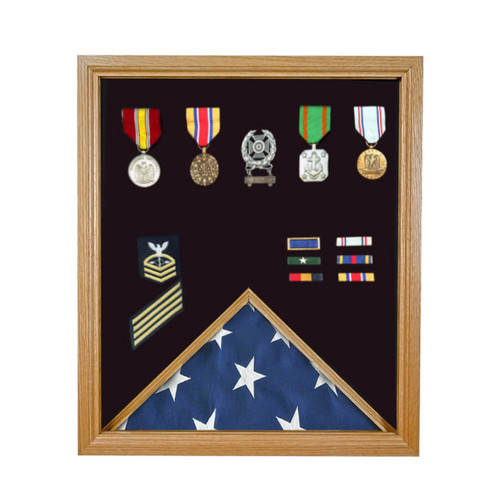 Display Case - Medals, Pins or Patches - Large, Shadow Box Display