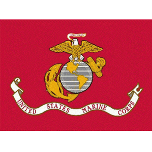 Marine Corps Flag 3x5ft Super Knit Polyester