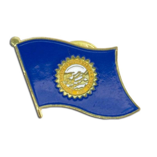 South Dakota Flag Lapel Pin - 3/4" x 1/2"