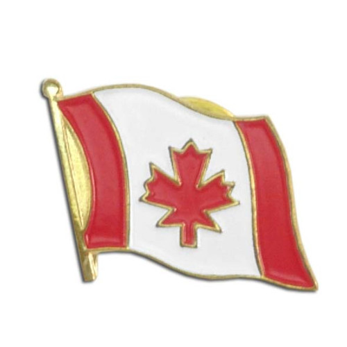 Canada Flag Lapel Pin - 3/4" x 1/2"