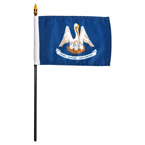 Louisiana State Flags - Nylon & Polyester - 2' x 3' to 5' x 8