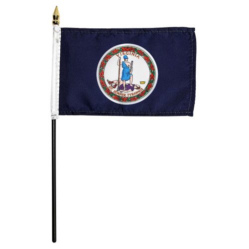 Virginia flag 4 x 6 inch