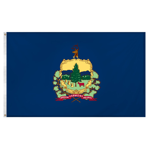 Vermont flag 3 x 5 feet Super Knit polyester