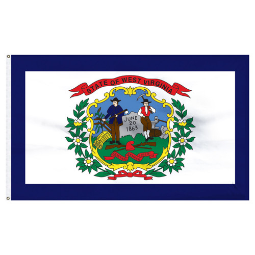 West Virginia flag 2 x 3 feet nylon