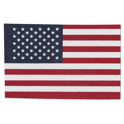 American Flag 4" x 6" Cut - No Fray Fabric, Pack of 12
