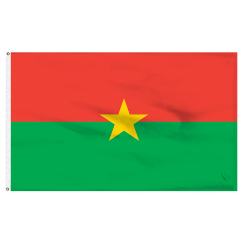 Burkina 3ft x 5ft Nylon Flag