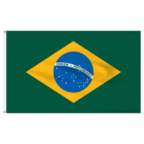 Brazil flag 3ft x 5ft Nylon