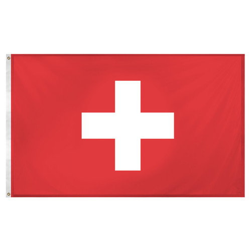 Switzerland flag 3ft x 5ft Super Knit Polyester